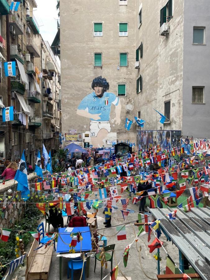 Geman Flat - 1 Min Maradona Mural 那不勒斯 外观 照片